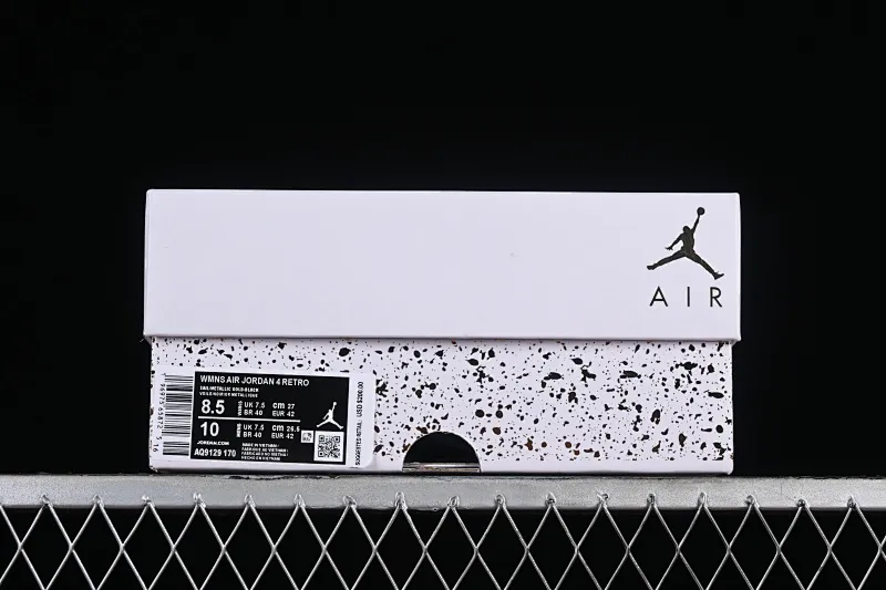 All categories Air Jordan Jordan series basketball shoes Air Jordan 4 Air Jordan 4 Retro "Metallic Gold" AJ4 Joe 4 meters white gold AQ9129-170